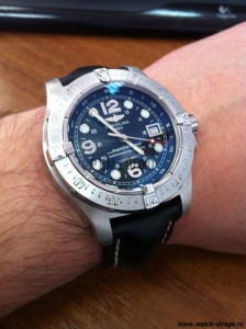 Breitling Steelfish на ремне HIRSCH Heavy Calf